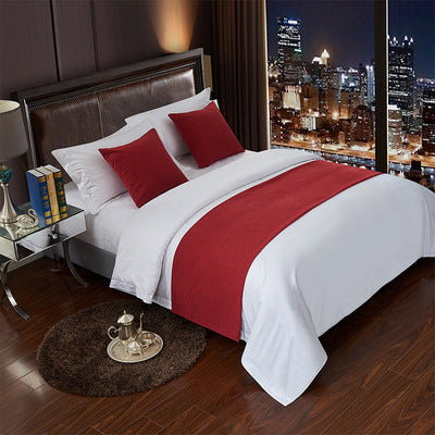 Luxury Hotel Bed Runner Mat with Pillow Covers