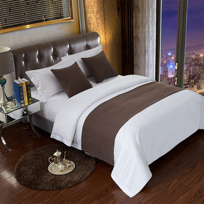 Luxury Hotel Bed Runner Mat with Pillow Covers