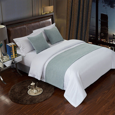 Luxury Hotel Bed Runner Mat with Pillow Covers