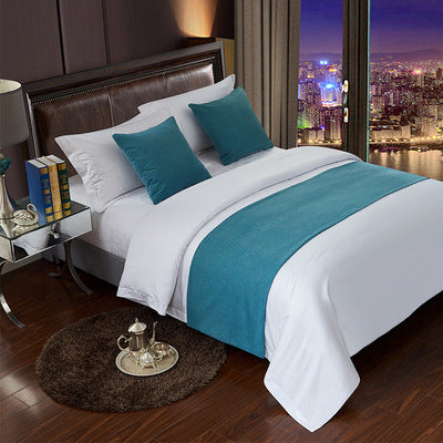 Luxury Hotel Bed Runner Mat with Pillow Covers