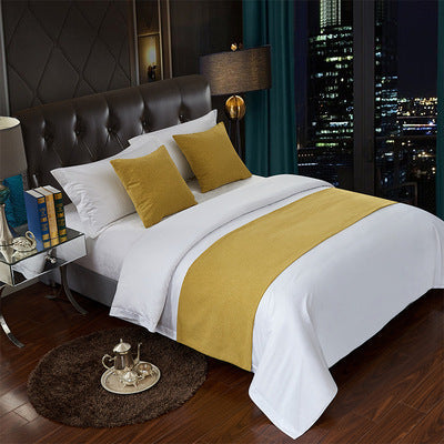 Luxury Hotel Bed Runner Mat with Pillow Covers