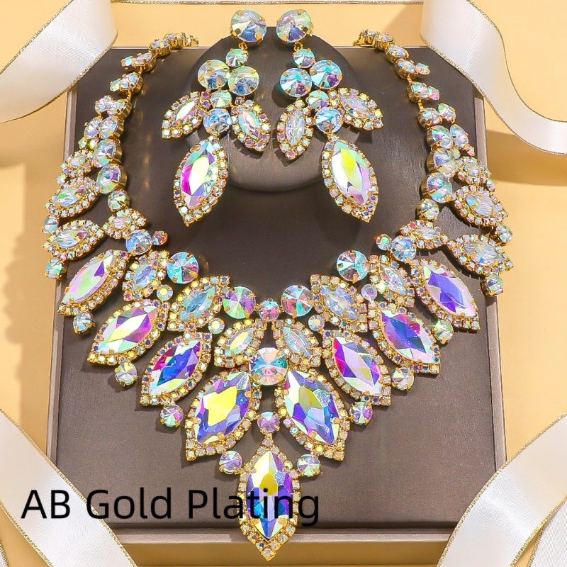 Luxury Leaf Necklace Suit