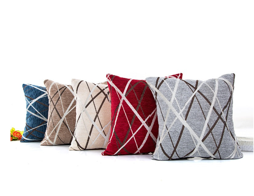 Luxury Striped Cushion Cover