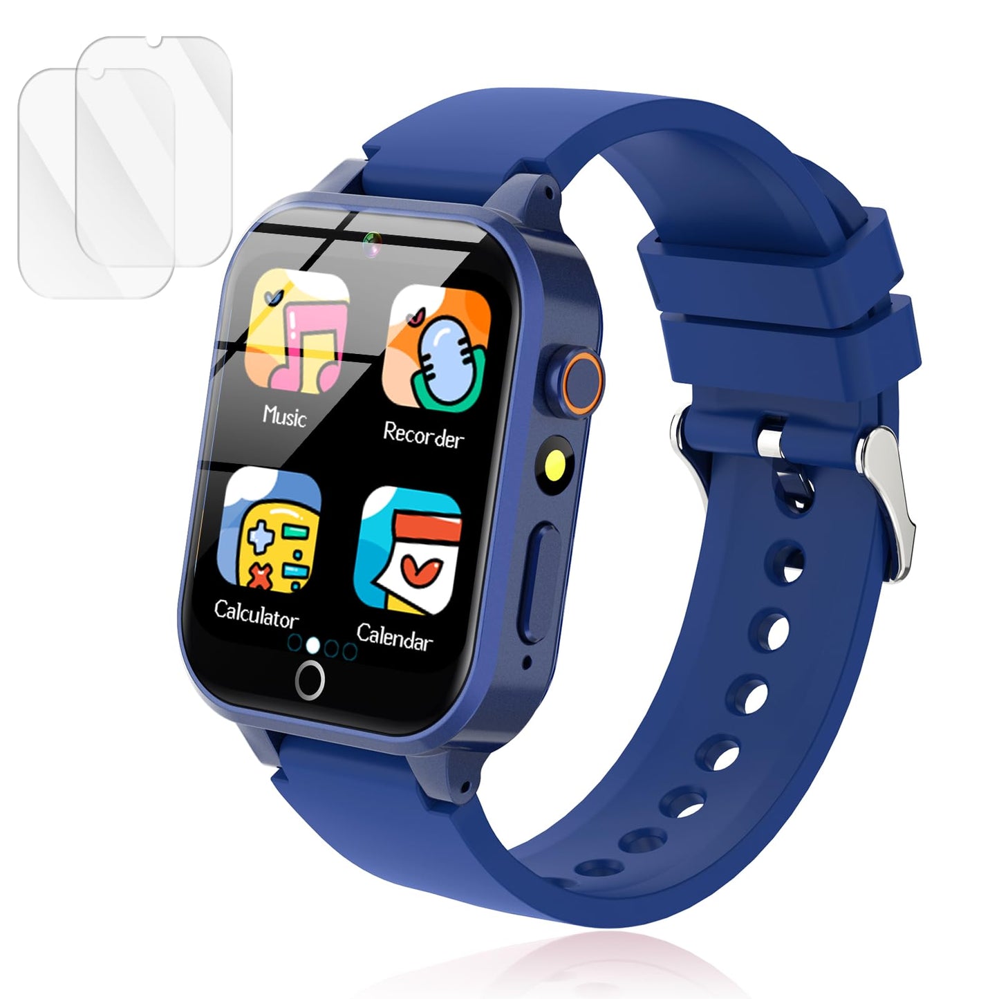 Luyiilo Kids Smart Watch with 26 Puzzle Games, HD Camera & Long Battery – Blue