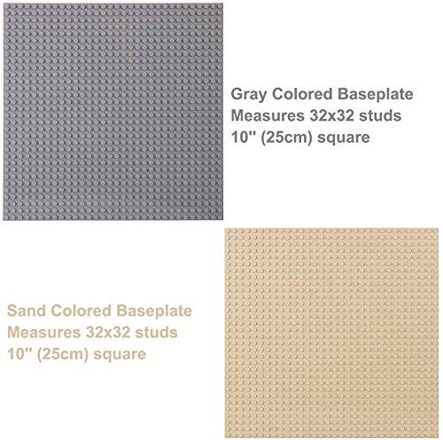 LVHERO 16 Pcs Classic Baseplates – 10 x 10 in Multicolor, Fully Compatible with Major Brands