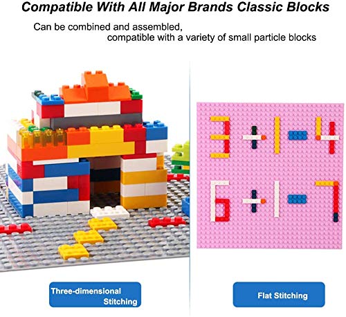 LVHERO 16 Pcs Classic Baseplates – 10 x 10 in Multicolor, Fully Compatible with Major Brands