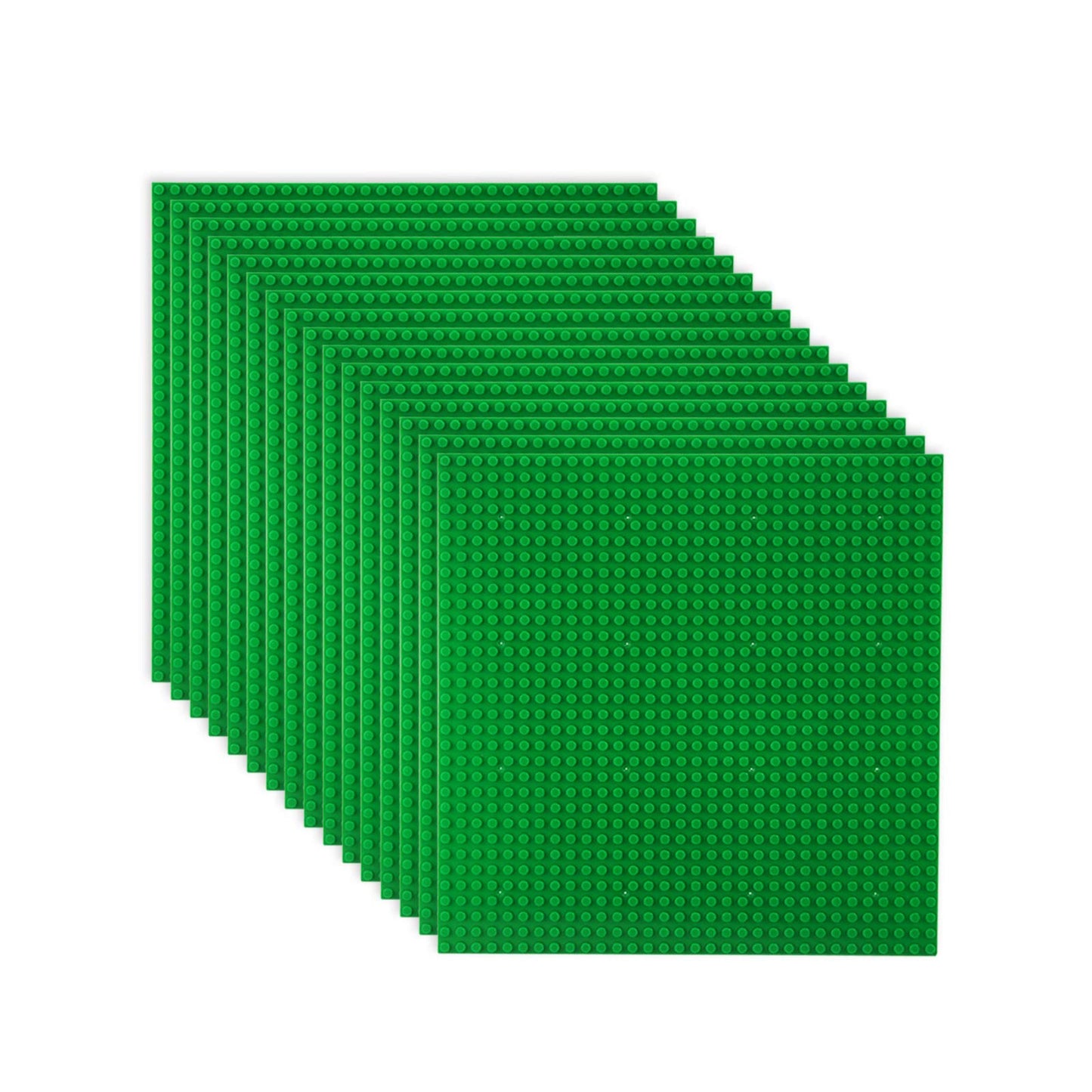 LVHERO Classic Baseplates 10x10 Green – 16 Pack, Compatible with All Major Brands