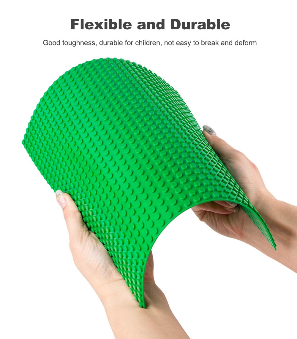 LVHERO Classic Baseplates 10x10 Green – 16 Pack, Compatible with All Major Brands