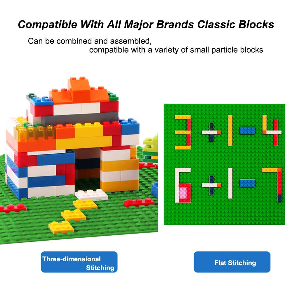 LVHERO Classic Baseplates 10x10 Green – 16 Pack, Compatible with All Major Brands