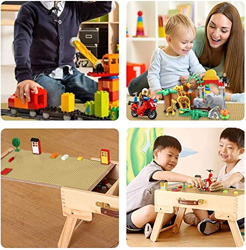 LVHERO Classic Baseplates 10x10 – 8-Pack (Sand), Compatible with All Brands
