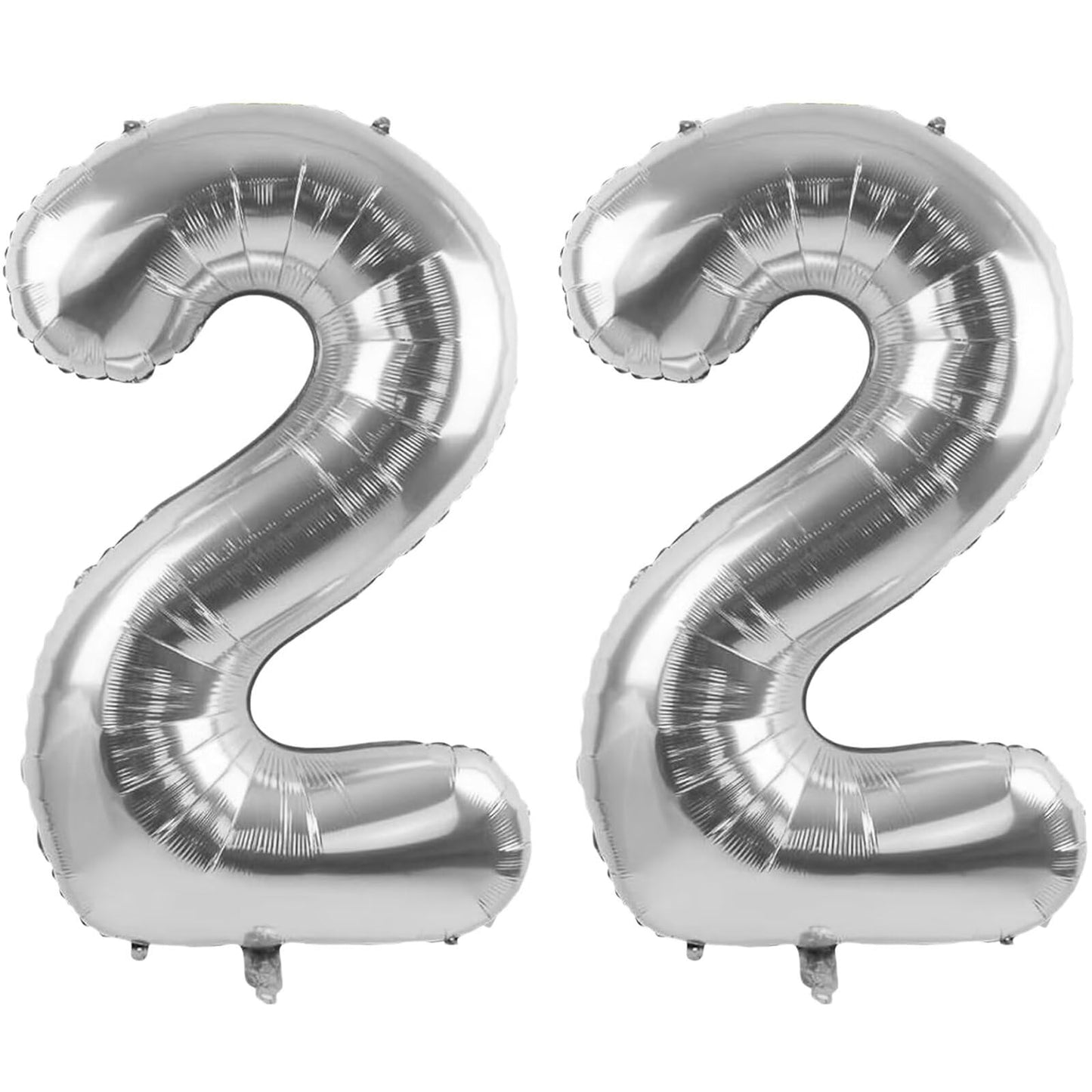 LVMOQIQIU 40-Inch Silver Number 22 Foil Balloon - Birthday & Wedding Party Decor