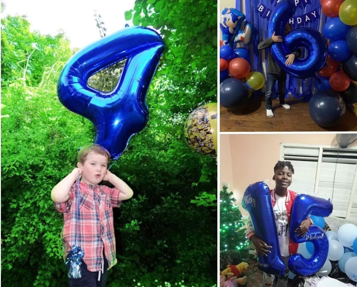LVMOQIQIU 40-Inch Navy Blue Foil Number 9 Balloon – Large Party Decor