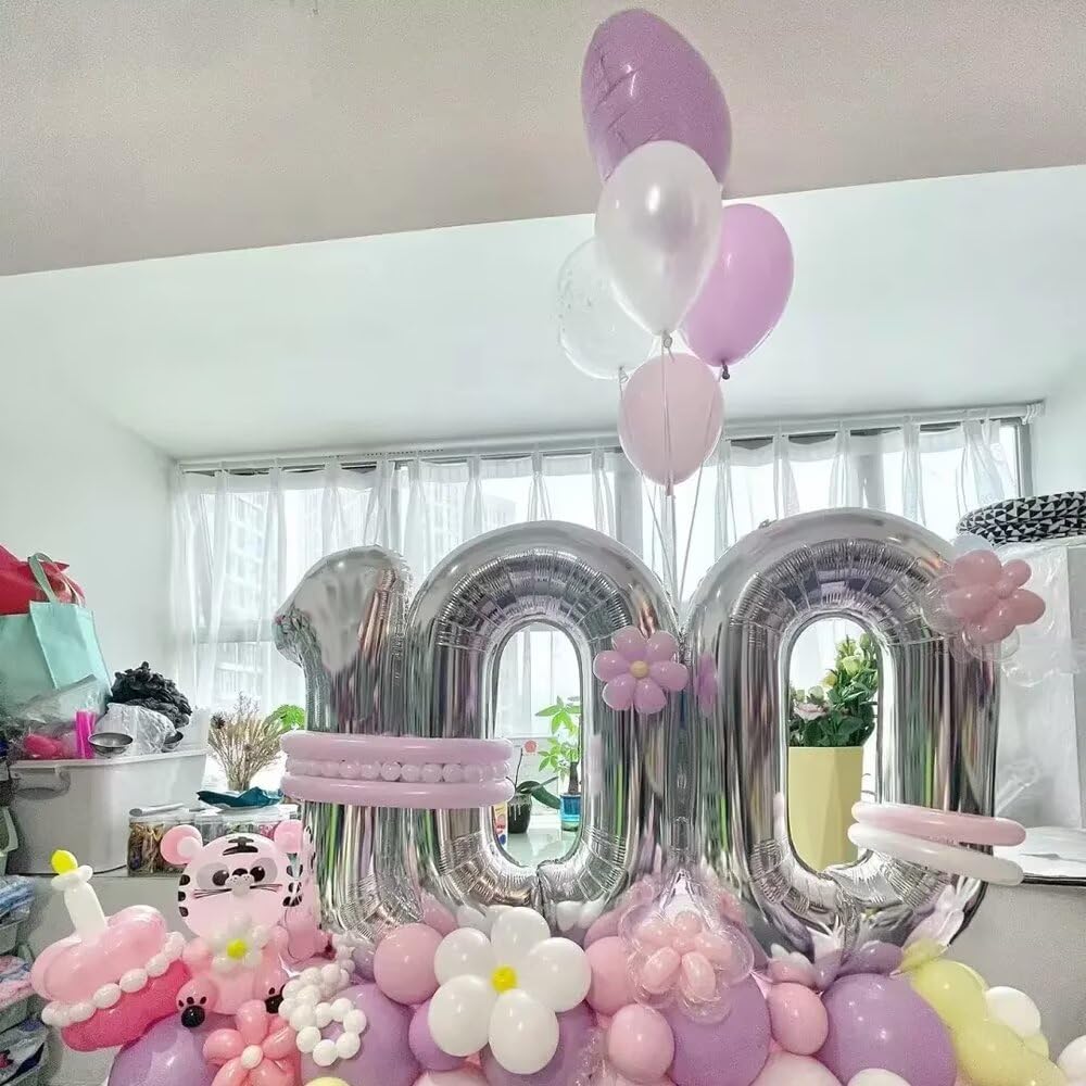 LVMOQIQIU 40-Inch Silver Number 22 Foil Balloon - Birthday & Wedding Party Decor