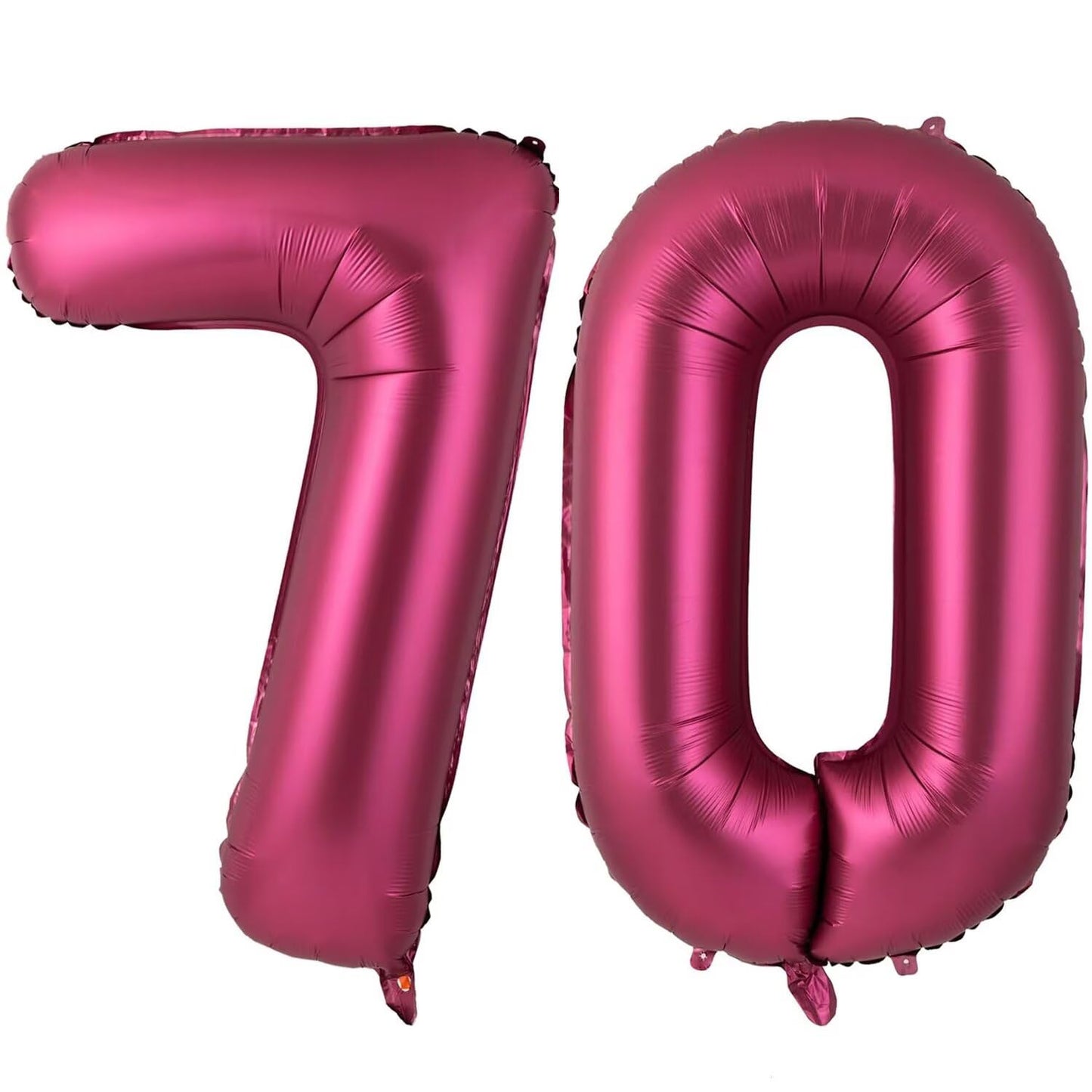 LVMOQIQIU 40-Inch Burgundy 70 Balloon – Large Foil Number Balloon for Birthday or Wedding