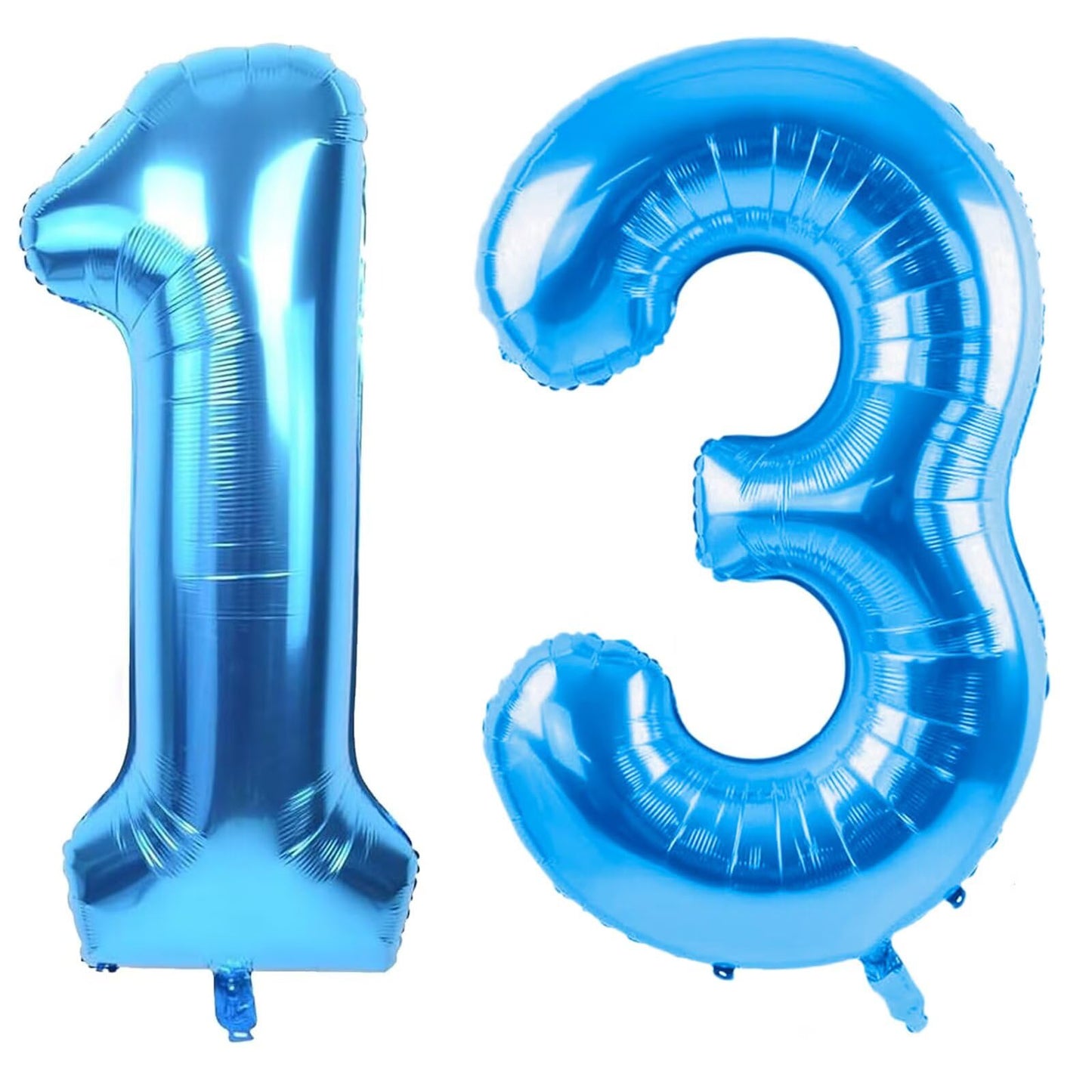 LVMOQIQIU 40 Inch Blue 13 Balloon - Large Foil Number Balloons for Birthday, Anniversary, and More