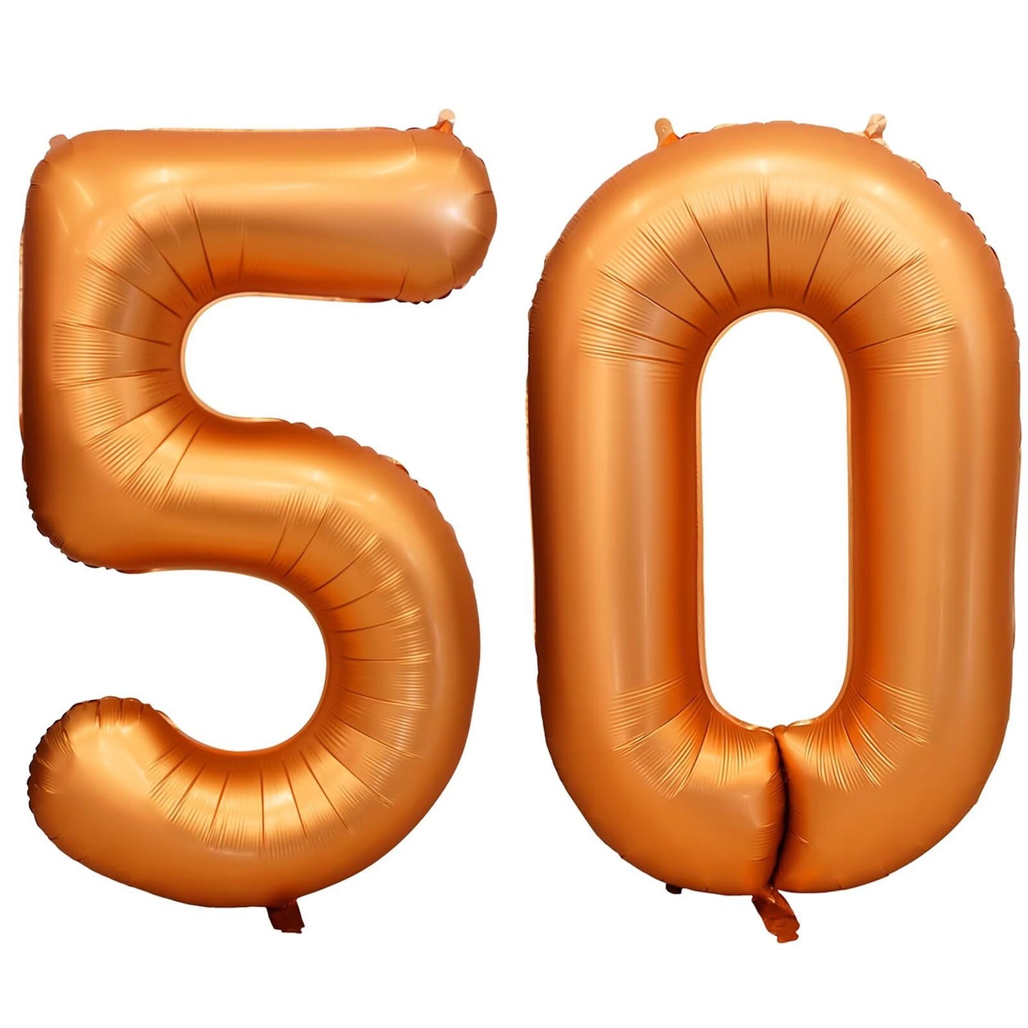 LVMOQIQIU 40-Inch Orange Foil 50-Number Balloon – Birthday & Party Decor