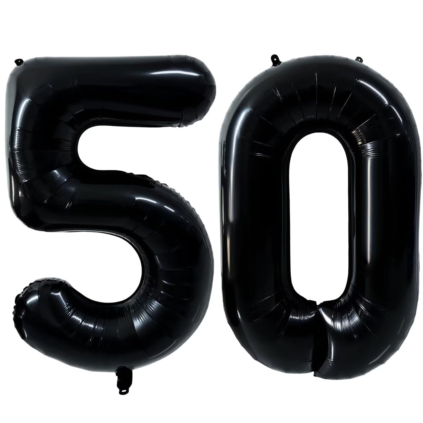 LVMOQIQIU Black 50 Number Balloon – 40 Inch Foil Balloons for Milestone Parties
