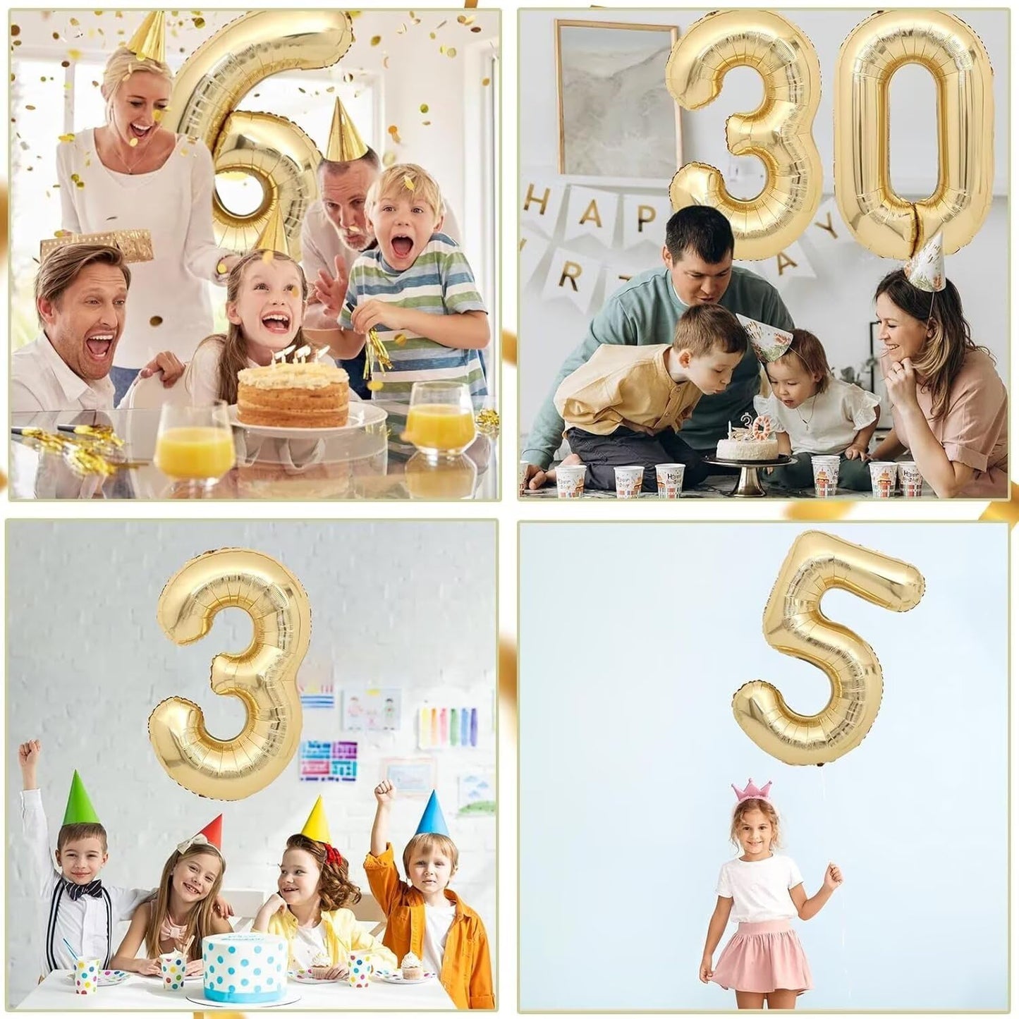 LVMOQIQIU Light Gold Foil Number Balloons 40 Inch – 39th Birthday Champagne Gold