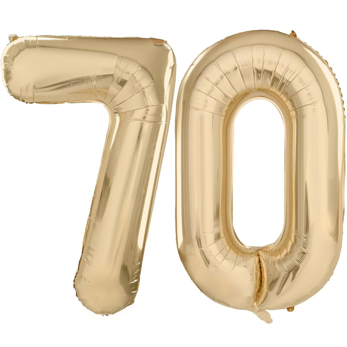 LVMOQIQIU Light Gold 70th Birthday Balloon – 40-Inch Foil Number Balloon