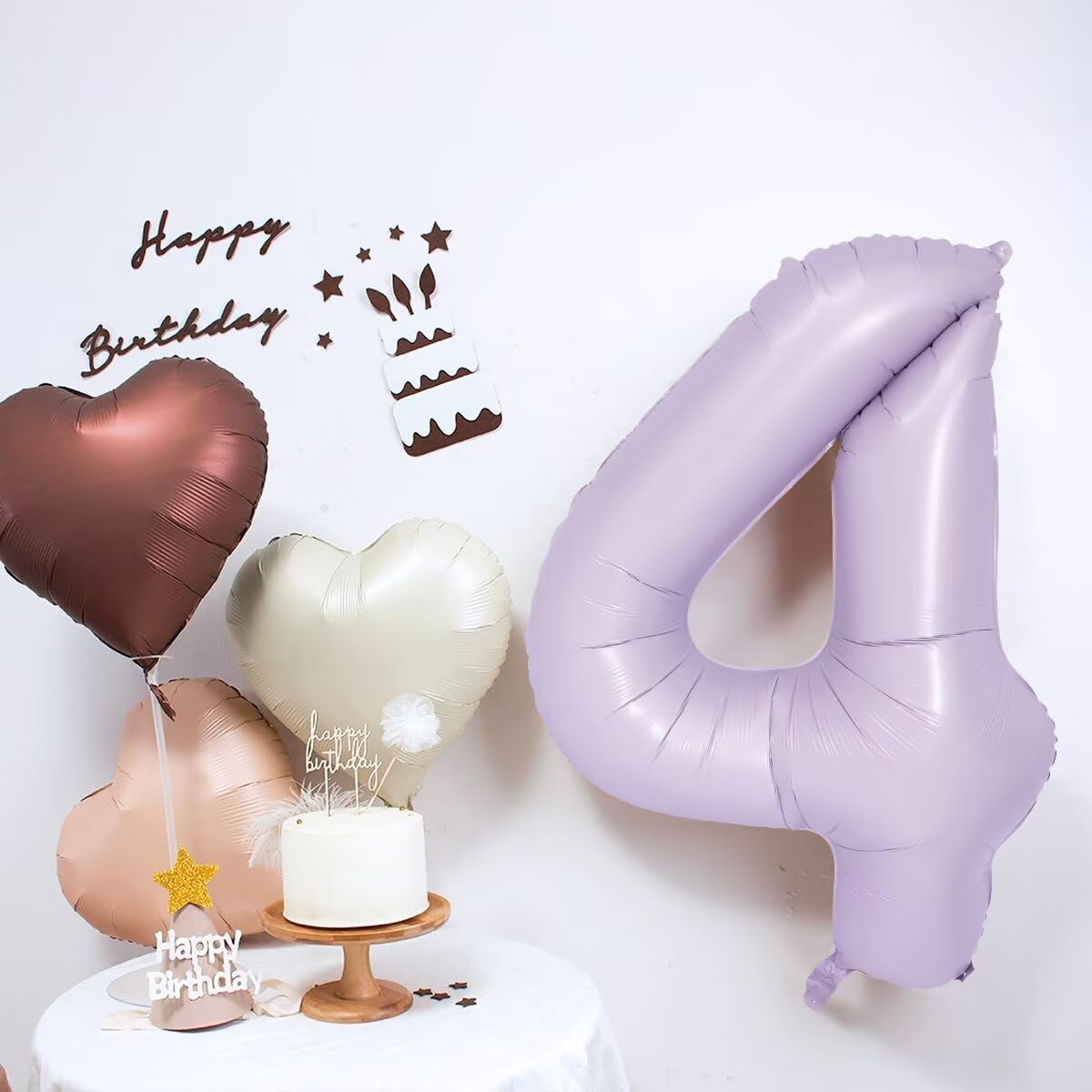 LVMOQIQIU Purple 14 Balloon | 40-Inch Matte Foil Number 14 for Parties