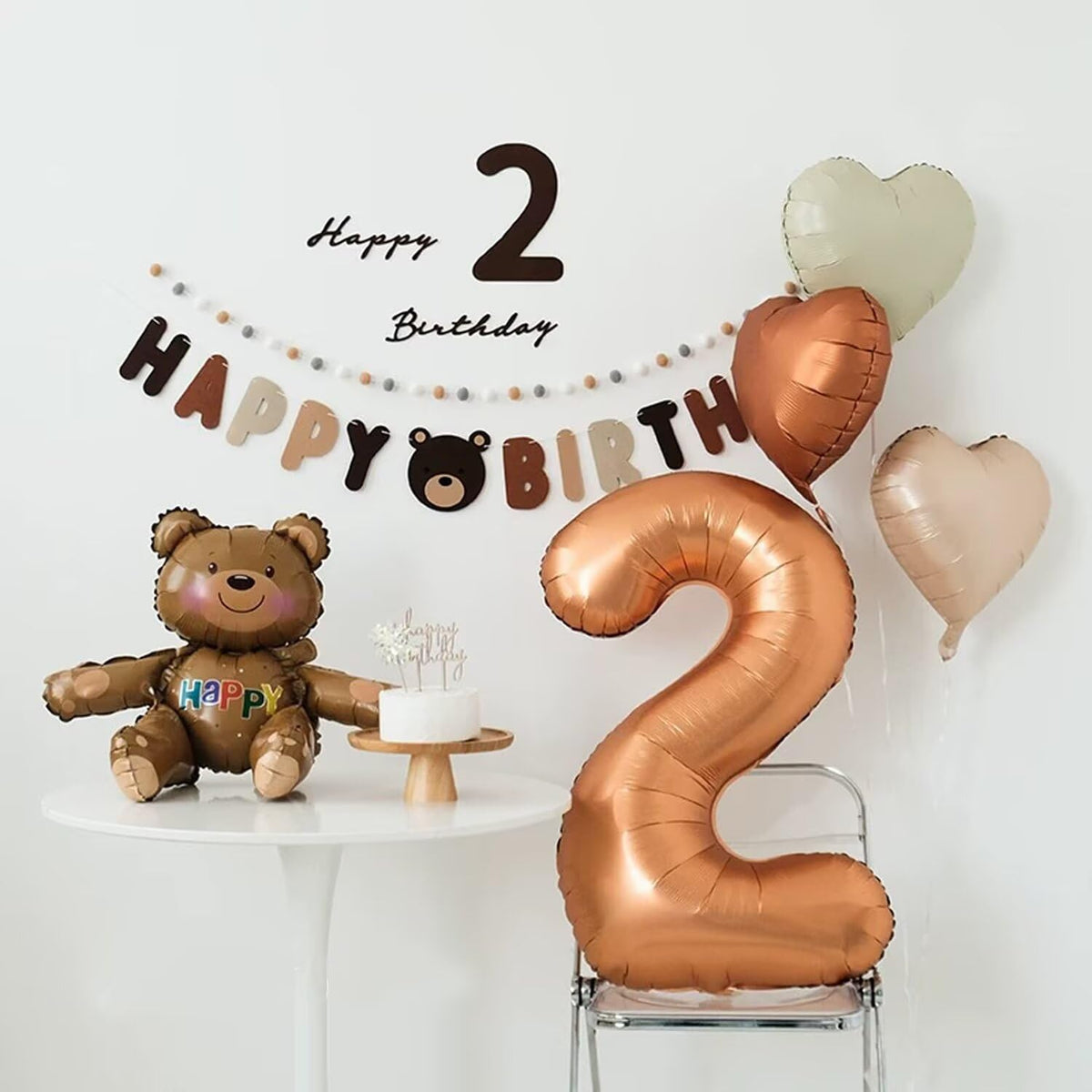 LVMOQIQIU 40-Inch Orange 40-Number Foil Balloons for Birthday and Wedding Decor