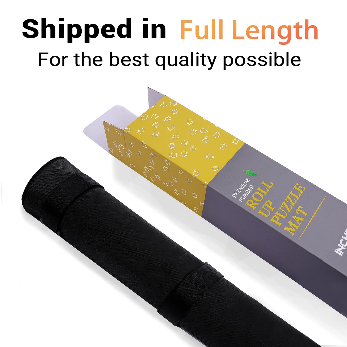 Lwoeo Jigsaw Puzzle Mat Roll Up – No Creases, 53.3” x 35”, 6 Sorting Trays, Storage Bag
