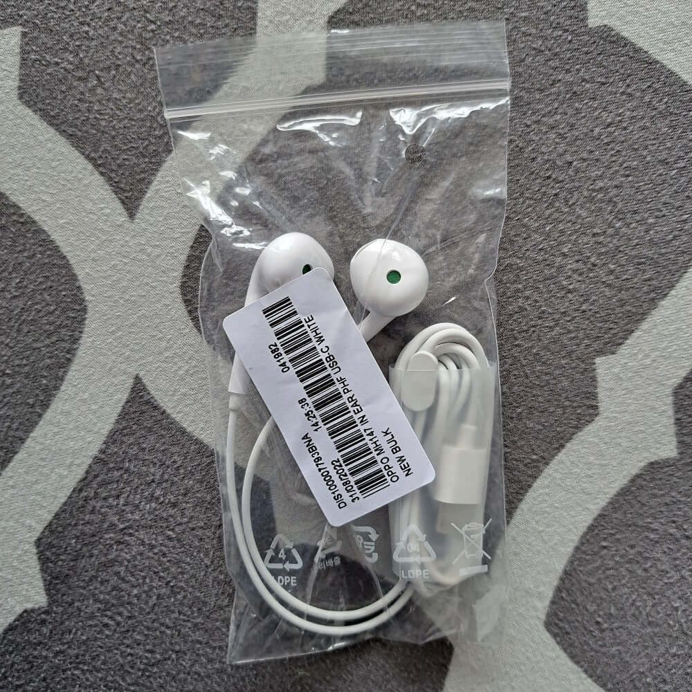 Oppo MH147 In Ear Headphones USB-C - White/Green