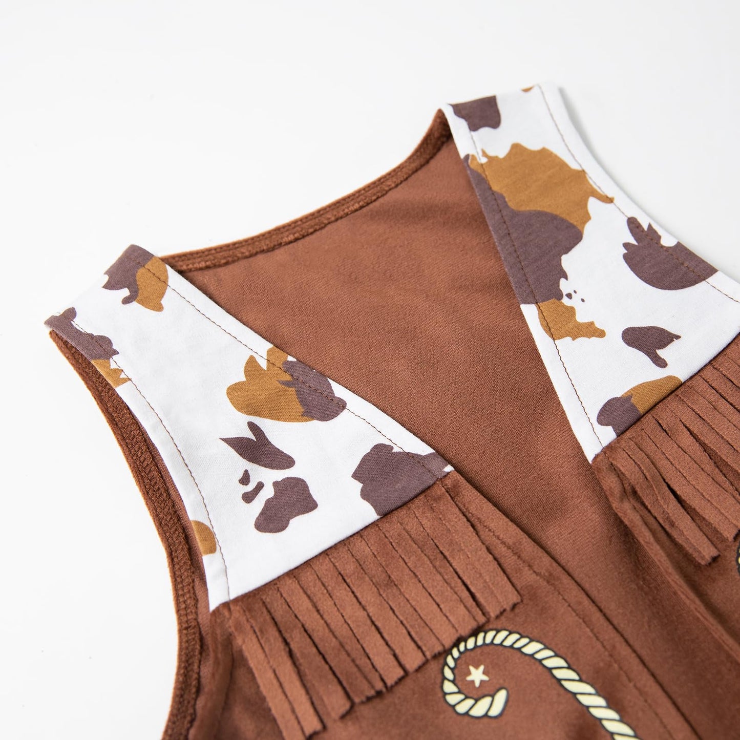 LXKIKMM Western Cowboy Costume Vest & Bandana Set for Kids (2-3 Years)