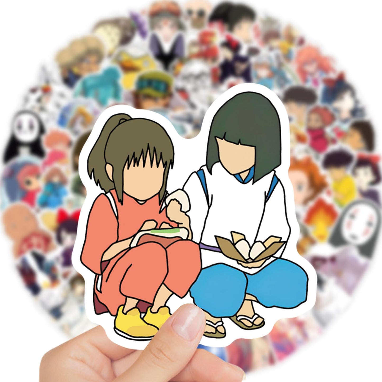 LXYRDHOQPW 100Pcs Hayao Miyazaki Stickers Pack – Waterproof Vinyl Decals for Water Bottles, Laptops & More