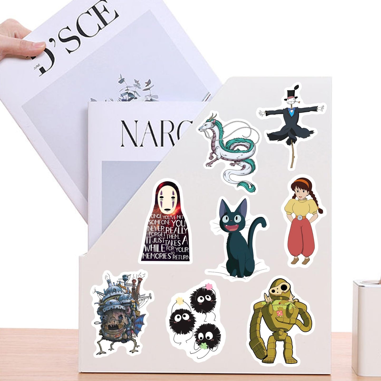 LXYRDHOQPW 100Pcs Hayao Miyazaki Stickers Pack – Waterproof Vinyl Decals for Water Bottles, Laptops & More