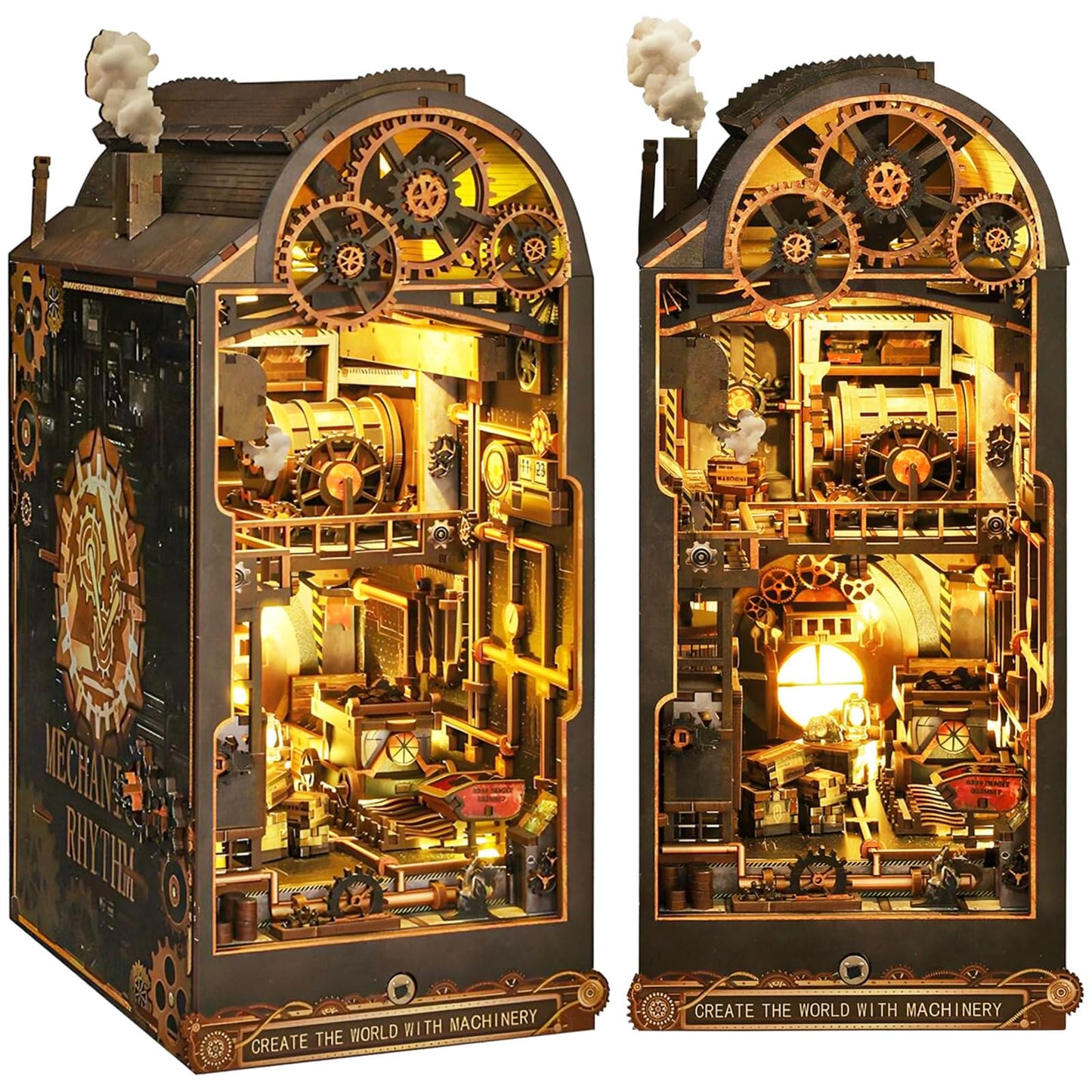 Lycidae Book Nook: DIY Steampunk Miniature House Kit with LED Lights