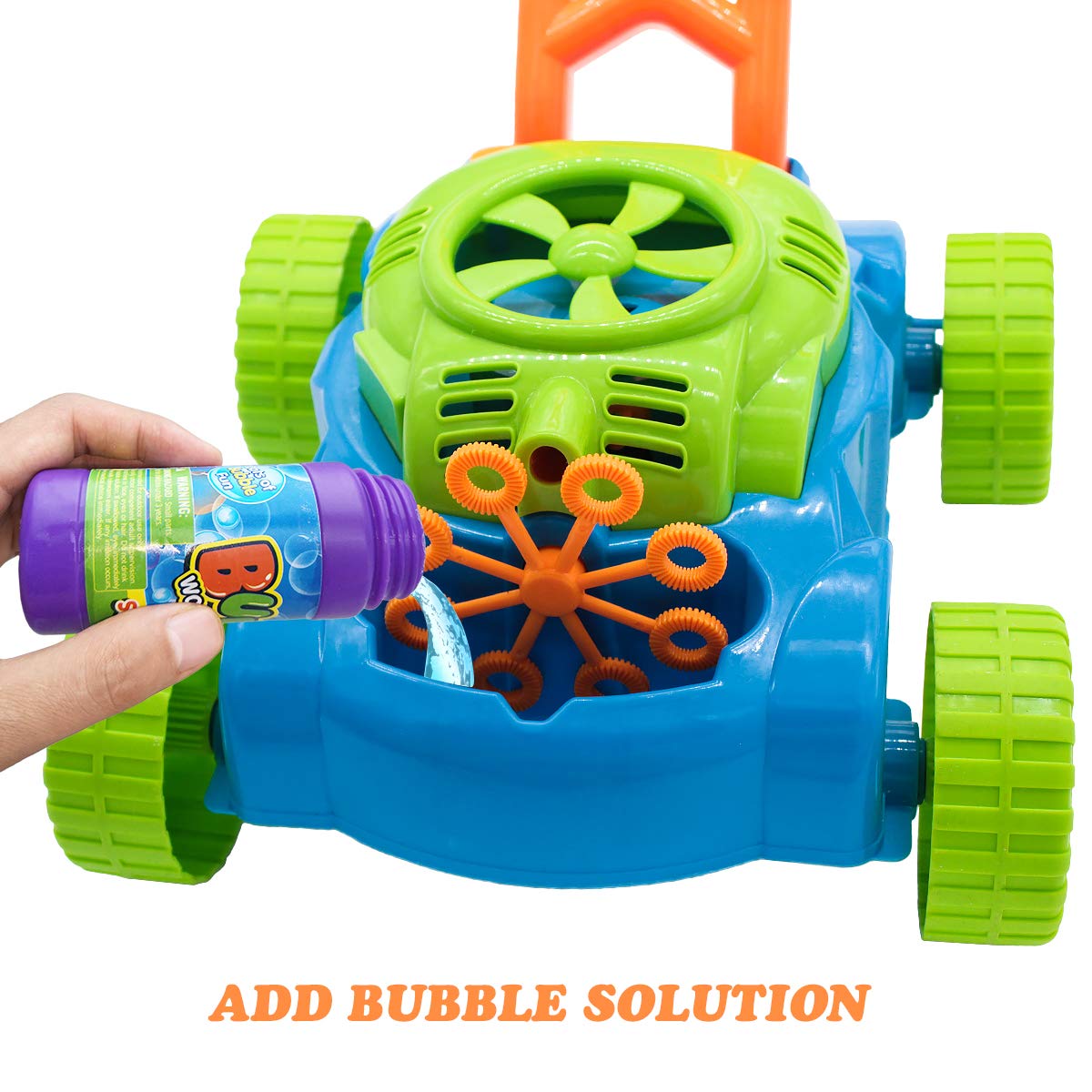 Lydaz Bubble Lawn Mower for Toddlers (1-3) | Push Toy Garden & Outdoor Fun