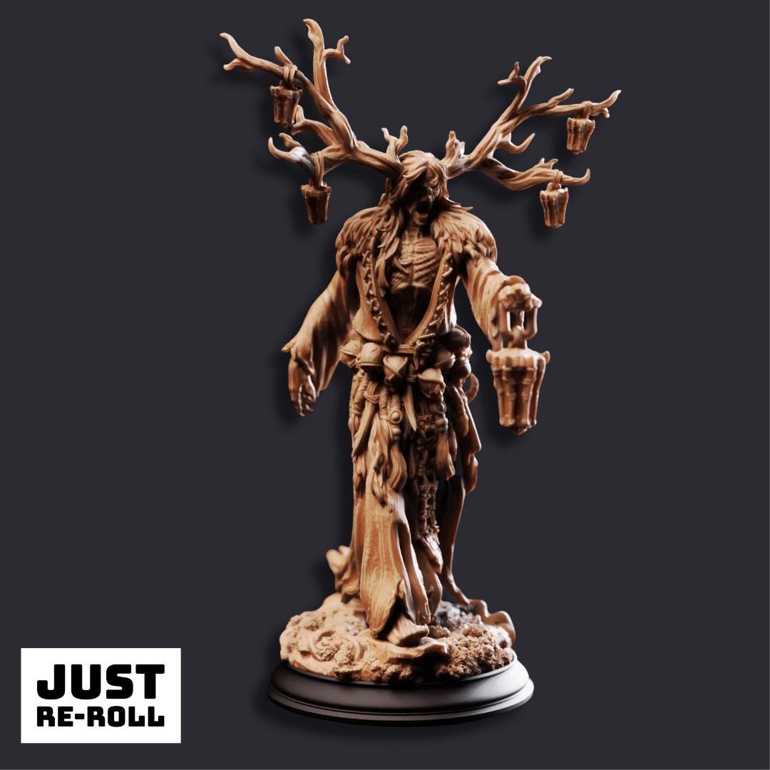 Lykteholder Elderwood Draugr - 3D Printed Monster Miniature