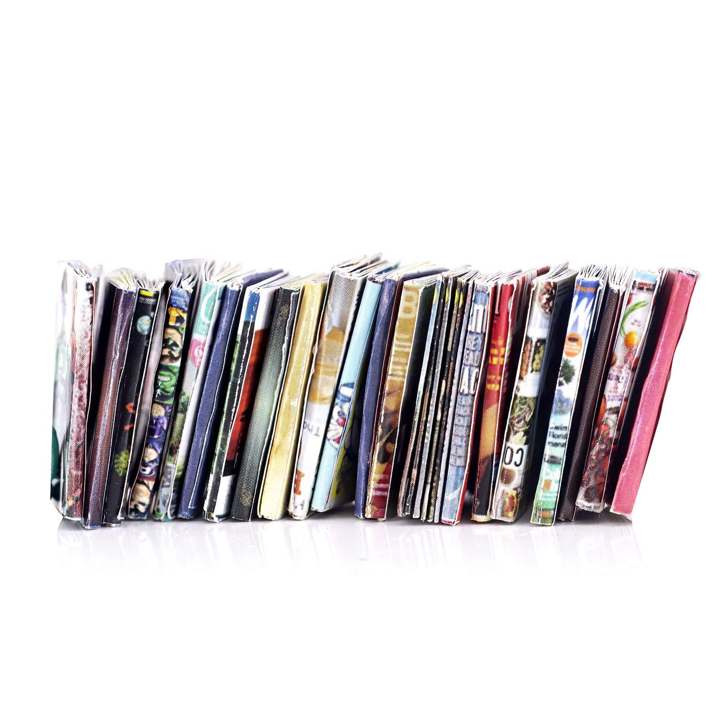 Lynkaye Dollhouse Miniature Books – Realistic 1:12 Scale Library Set (21 Unique Titles)