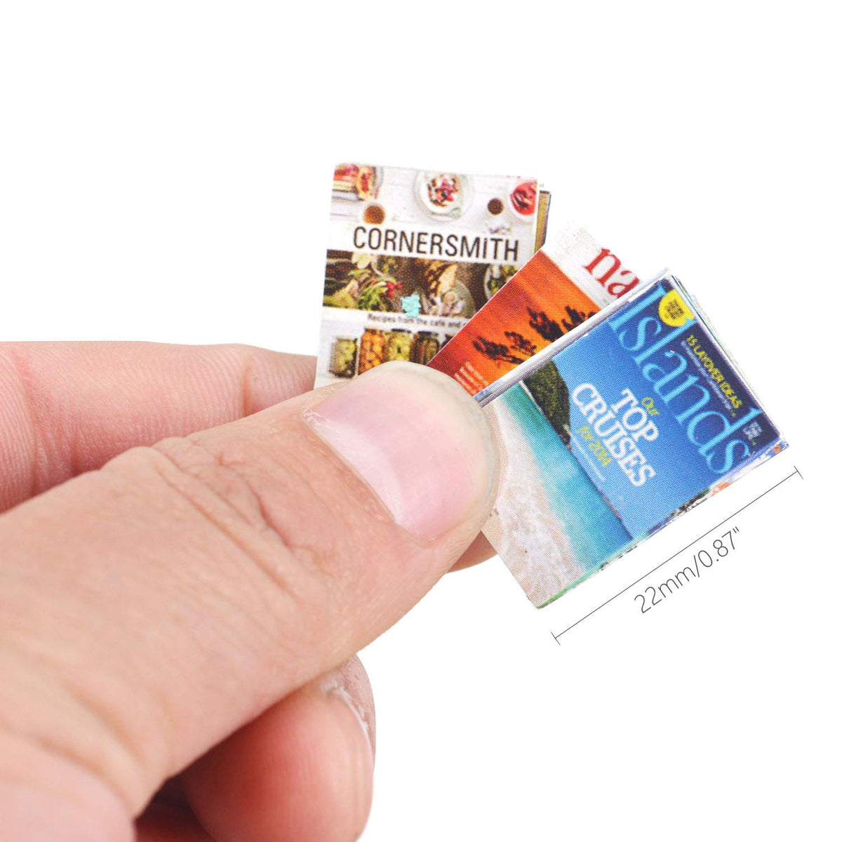 Lynkaye Dollhouse Miniature Books – Realistic 1:12 Scale Library Set (21 Unique Titles)