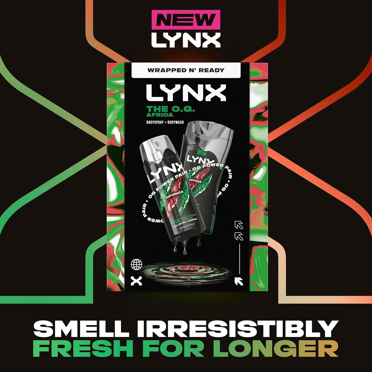 Lynx Africa The O.G. Duo Gift Set - Body Wash & Spray