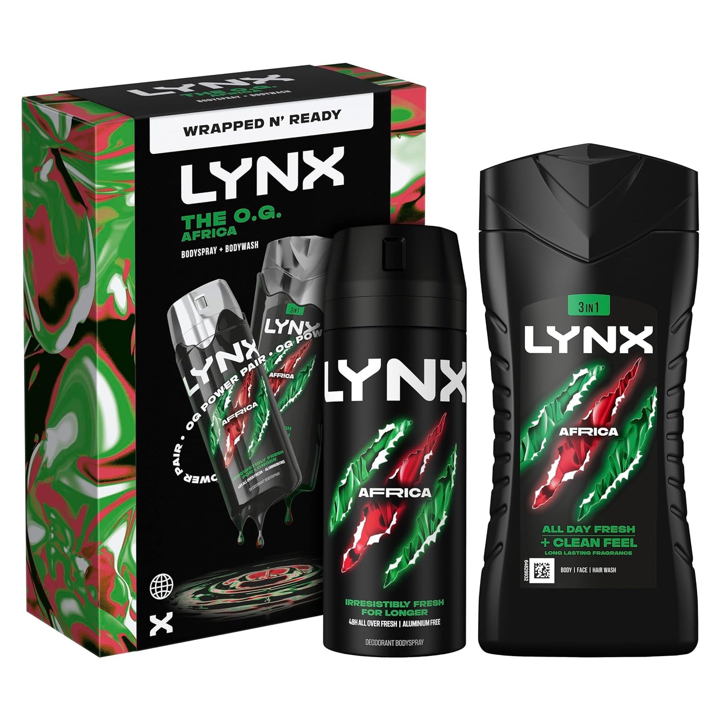 Lynx Africa The O.G. Duo Gift Set - Body Wash & Spray