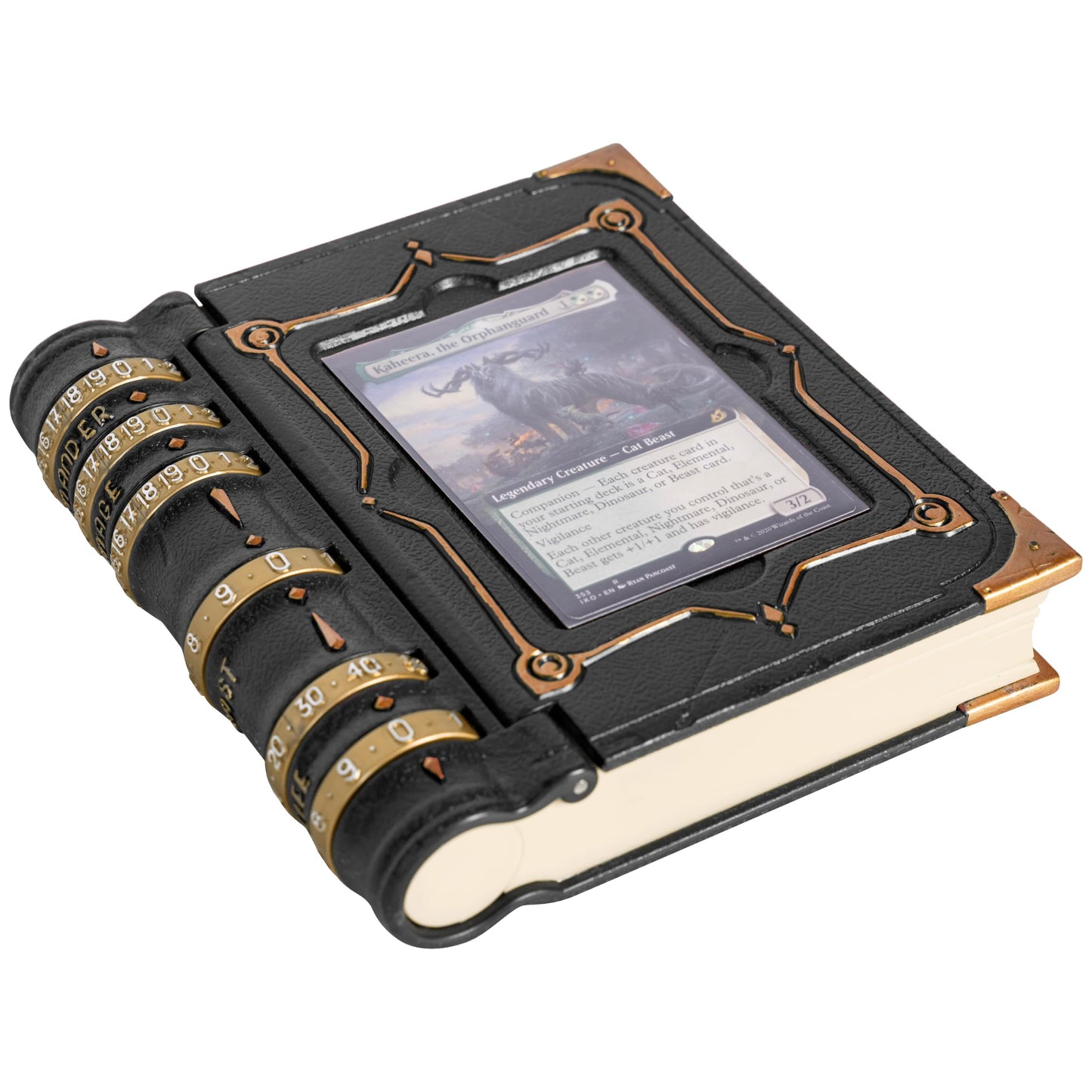 LYNX MTG Commander Codex Zone Tray with Life/Casts/Damage Dials + Dice Storage
