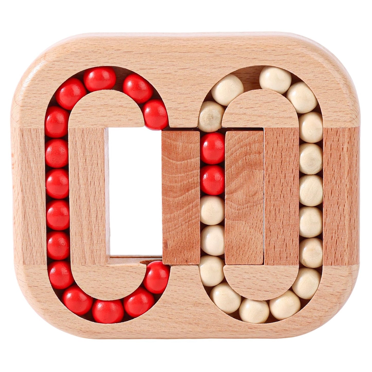 Lyreh Rotating Magic Bean Puzzle – Wooden Fidget Cube Spinner