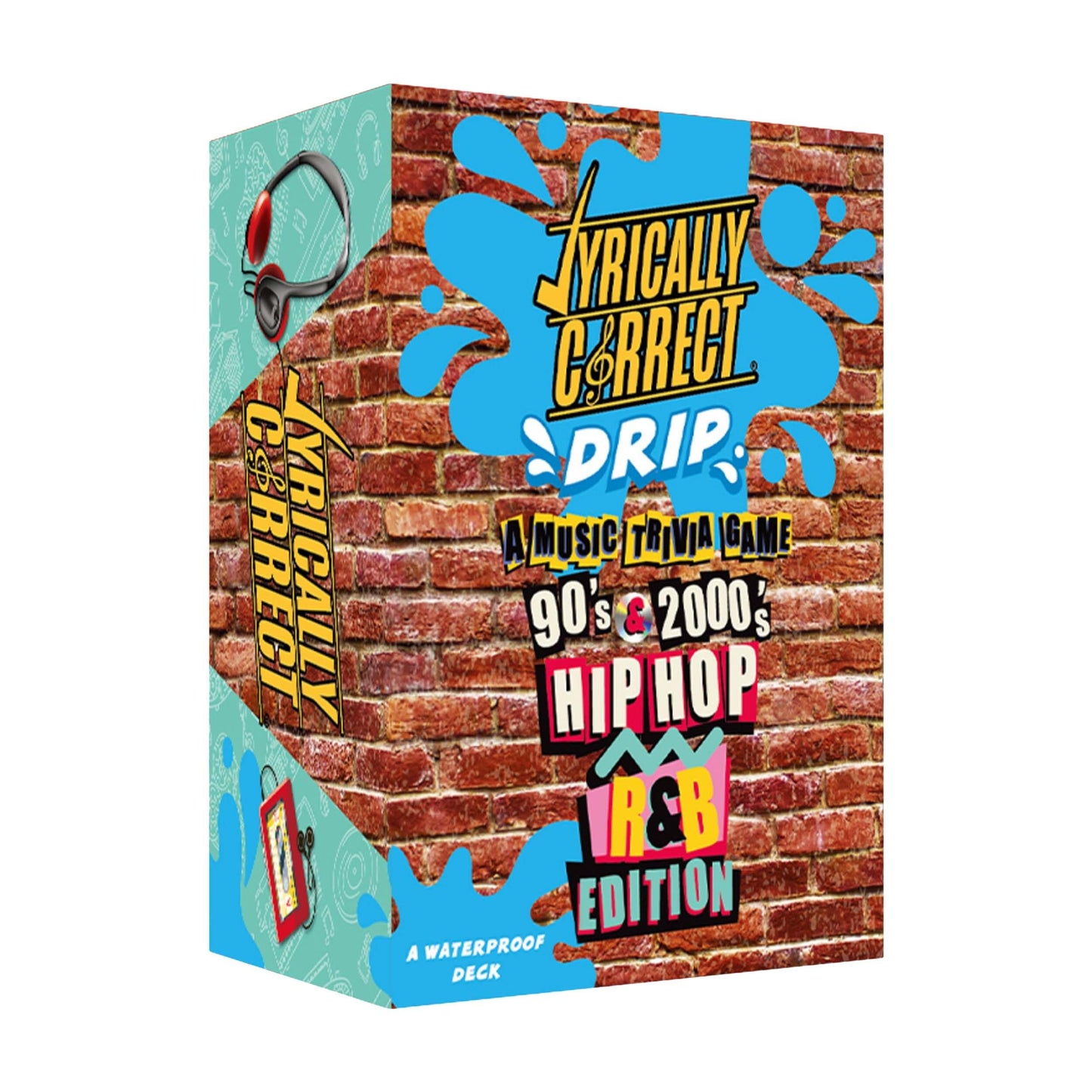 Lyrically Correct OG Waterproof Trivia Card Game - 90s/2000s Hip Hop & R&B, Splash-Proof & Portable