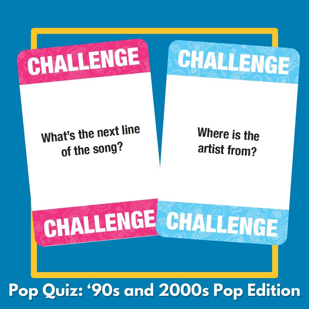 Lyrically Correct '90s & 2000s Pop Edition - Finish The Lyrics Trivia Card Game
