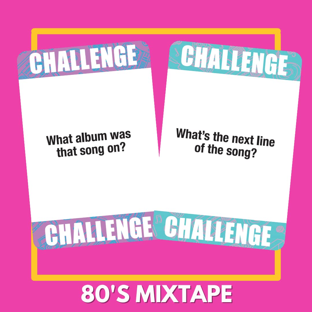 Lyrically Correct '80s Mixtape Card Game – Finish The Lyrics Challenge for Parties & Family Nights