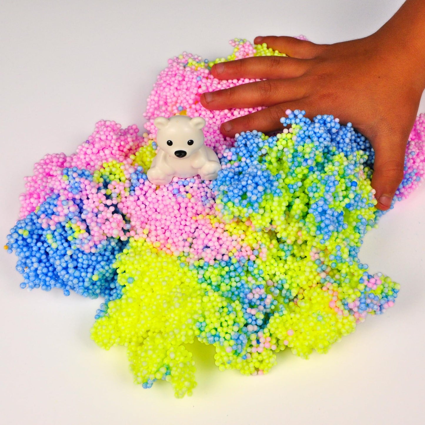 LYRK Collections Silly Foam – 6 Neon Pastel Modeling Beads for Kids (3+)