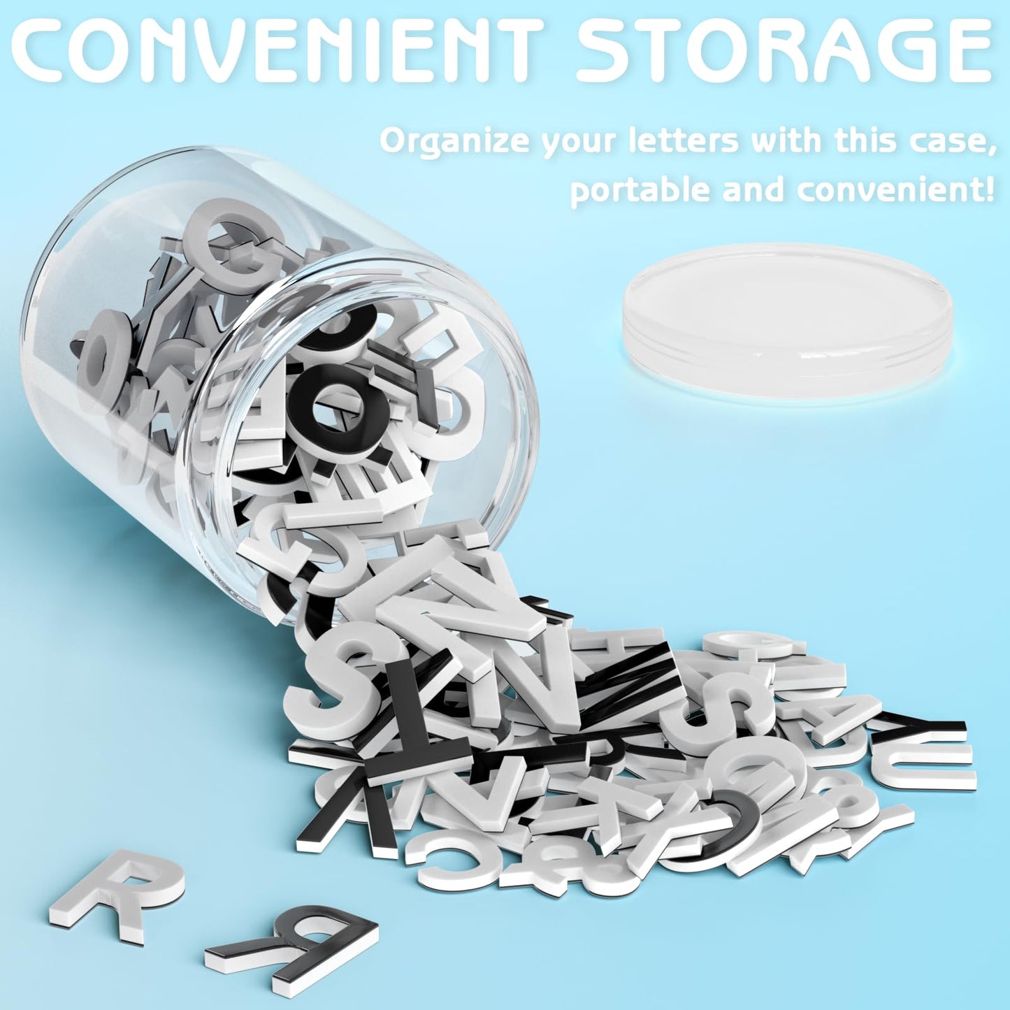 Lzttyee Magnetic EVA Alphabet Letters (117pcs) for Refrigerator & Whiteboard