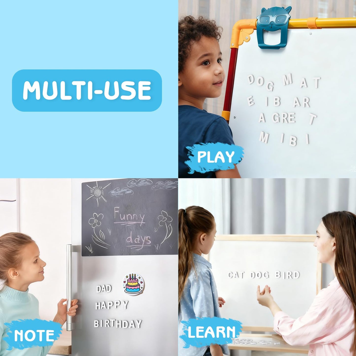 Lzttyee Magnetic EVA Alphabet Letters (117pcs) for Refrigerator & Whiteboard