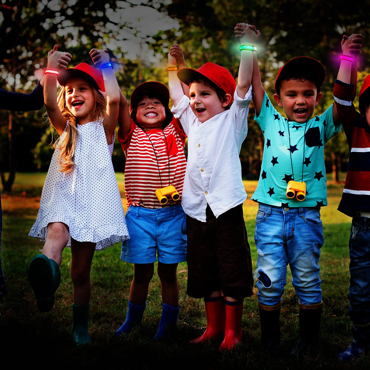 M.best 8pcs LED Light Up Bracelets – Glow Wristbands for Parties & Events