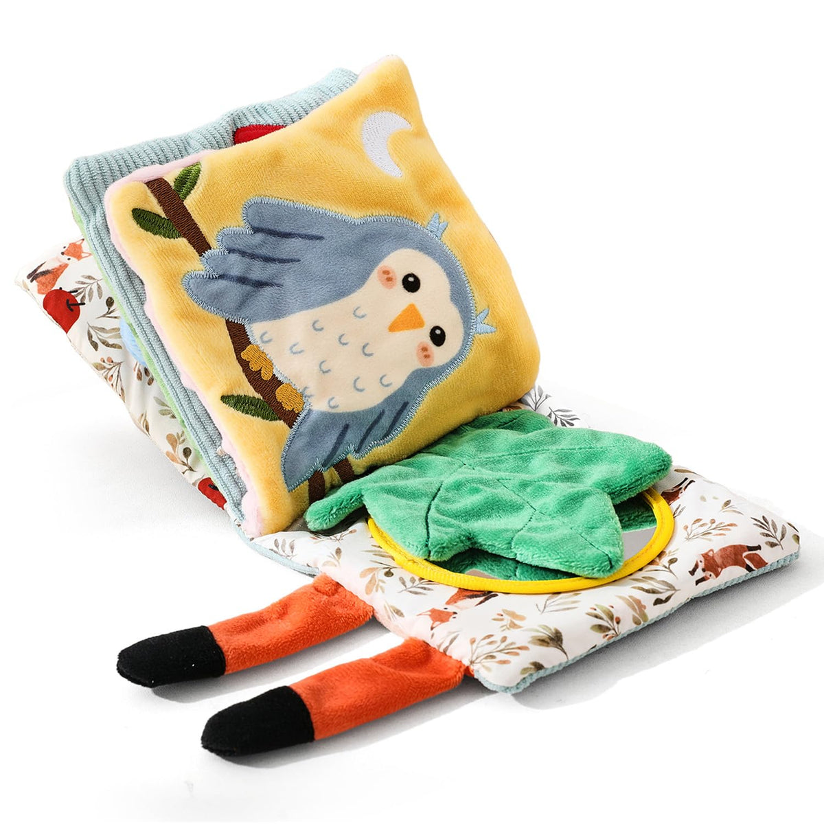 Macabaka Montessori Soft Baby Book – Sensory Toy for 0–12 Months, Tummy Time & Textures