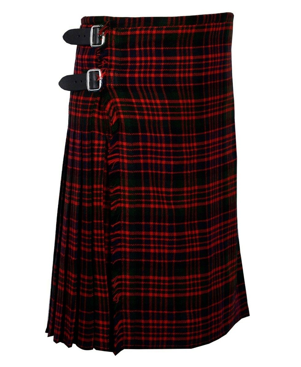 Macdonald Tartan 8 Yard Handmade 16oz Traditional HeavyWeight Kilt 24" Drop