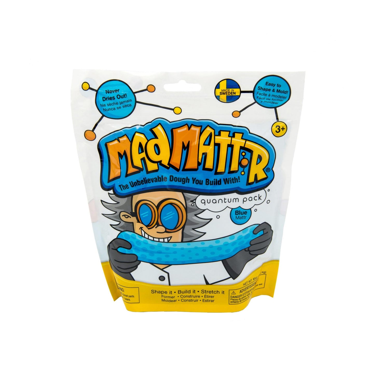 Mad Mattr Blue 10oz – Ultra-Soft Dough-Like Play Material | MAD MATTR