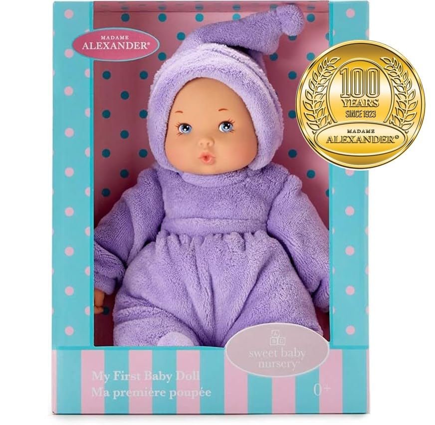 Madame Alexander 12-Inch My First Lavender - Light Skin Tone Baby Doll